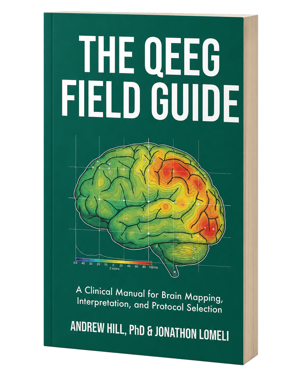 The QEEG Field Guide by Andrew Hill, PhD & Jonathon Lomeli, book cover